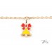 Коледна Детска Гривна 14К Жълто Злато с Коледни Емайлирани Играчки Bloom Jewellery